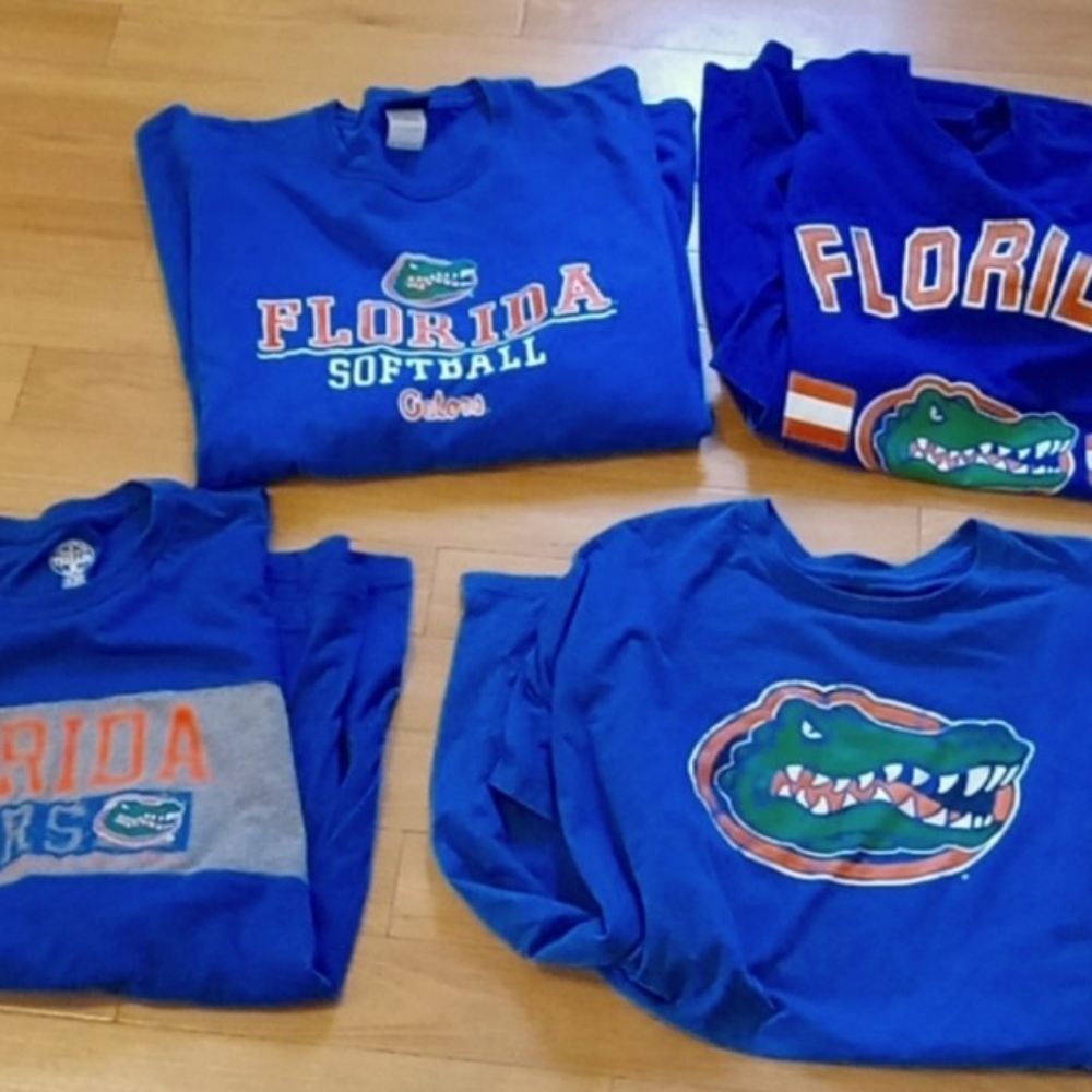 4 Florida Gator t-shirts sz 2XL
